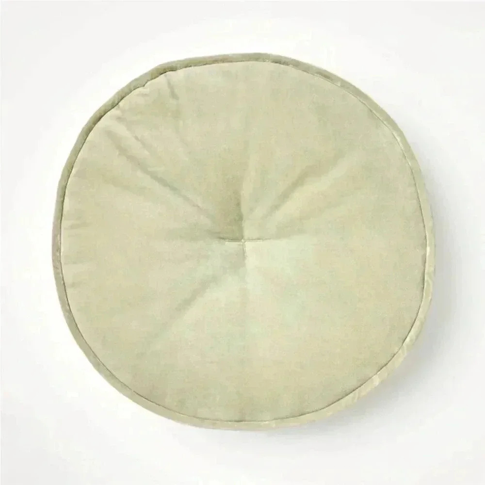 Velvet Round Throw Pillow Light Sage -‎ Threshold designed with Studi…